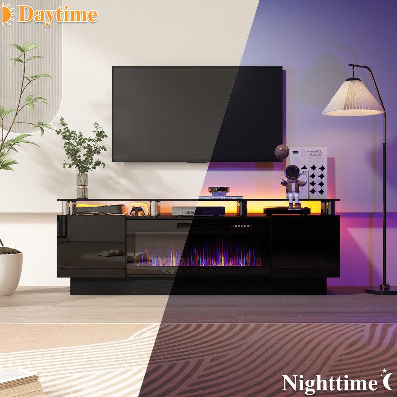 Wayfair Alazik 70" Modern Electric Fireplace Tv Stand