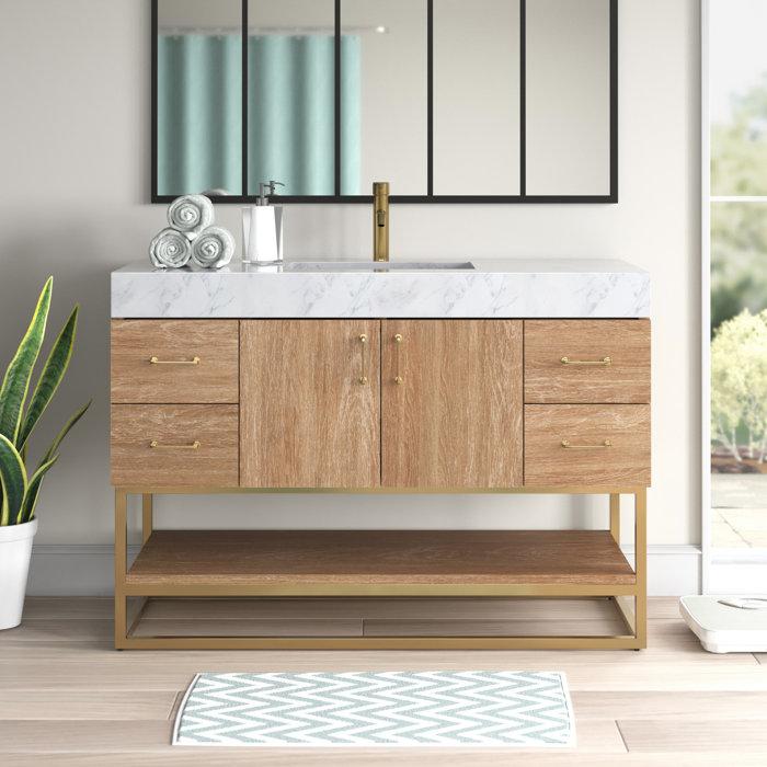 Wayfair Alistair 48'' Single Bathroom Vanity with Engineered Stone Top