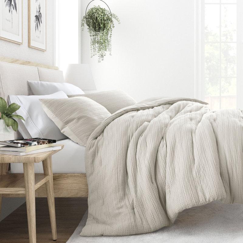 Wayfair All Season Textured Down Alternative Comforter Set