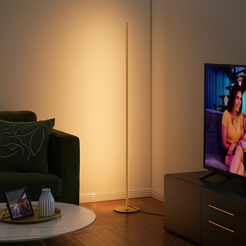 Wayfair Allana 57.5" Dimmable LED Novelty Corner Floor Lamp