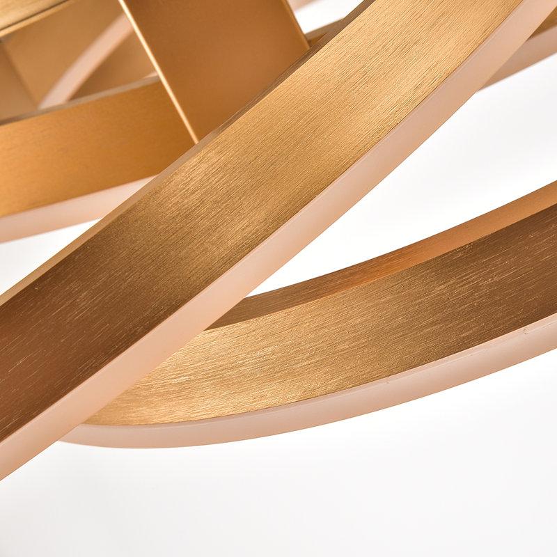 Wayfair Alliber 3 - Light 23.23'' Simple Geometric LED Semi Flush Mount