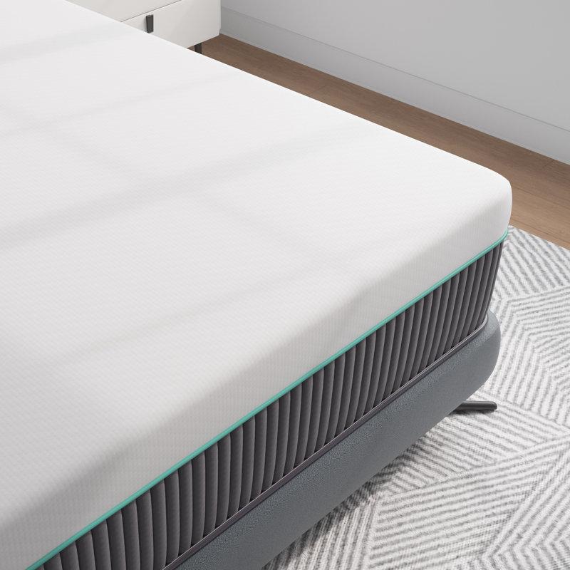 Wayfair Alwyn Home Wellsville 12" Memory Foam Hybrid Spring Mattress With Edge Support In A Box