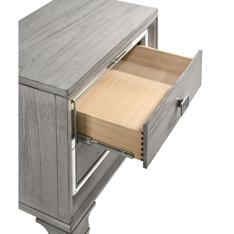 Wayfair Alyncia 5-1_Elsa LED Upholstered Panel Bedroom Set