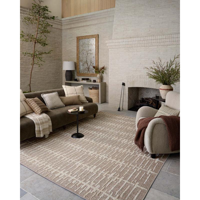 Wayfair Amber Lewis x Loloi Bexley Taupe / Natural Area Rug