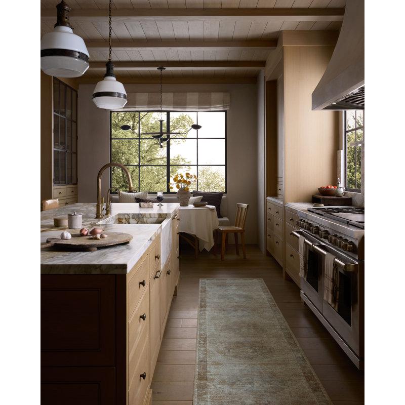 Wayfair Amber Lewis X Loloi Cambria Mist / Natural Area Rug