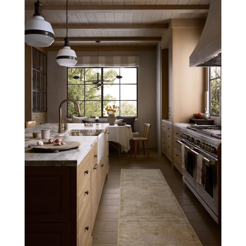 Wayfair Amber Lewis X Loloi Cambria Natural / Jade Area Rug