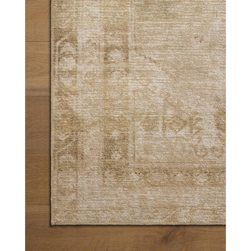 Wayfair Amber Lewis X Loloi Cambria Natural / Jade Area Rug