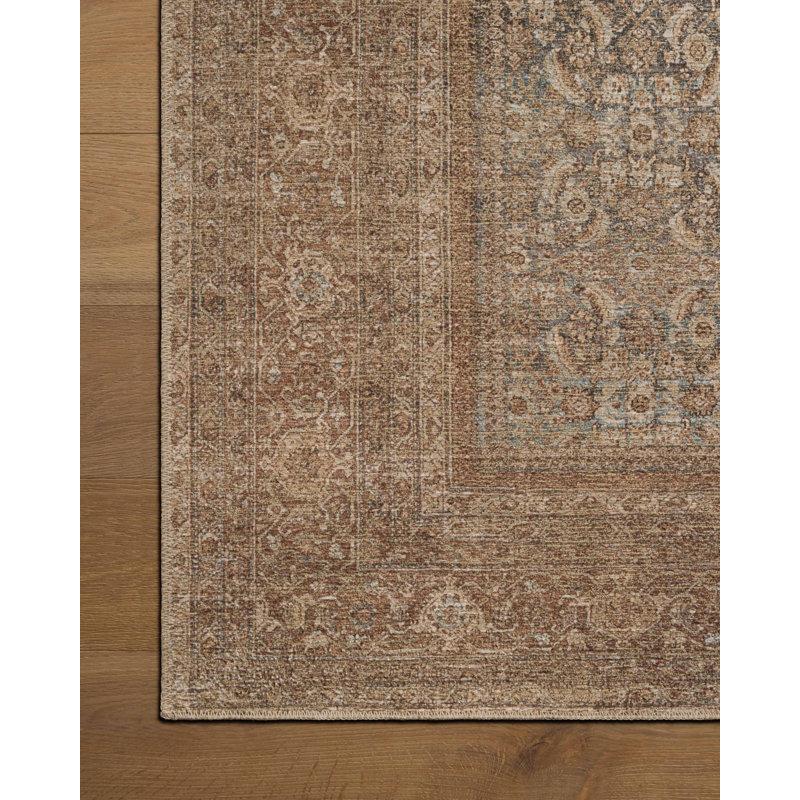 Wayfair Amber Lewis X Loloi Cambria Ocean / Bark Area Rug
