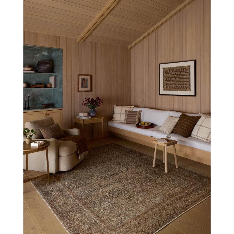 Wayfair Amber Lewis x Loloi Cambria Ocean / Bark Area Rug