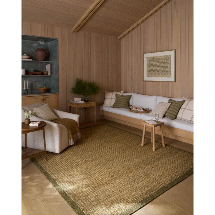 Wayfair Amber Lewis x Loloi Lilah Natural / Olive Area Rug