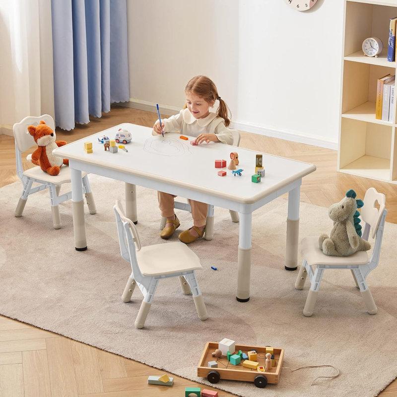 Wayfair Angeliz Kids 5 Piece Play Or Activity Table And Chair Set