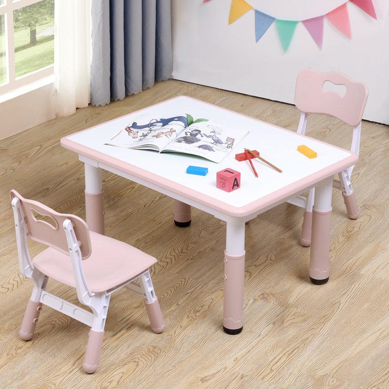 Wayfair Angello Kids 3 Piece Play Or Activity Table and Chair Set