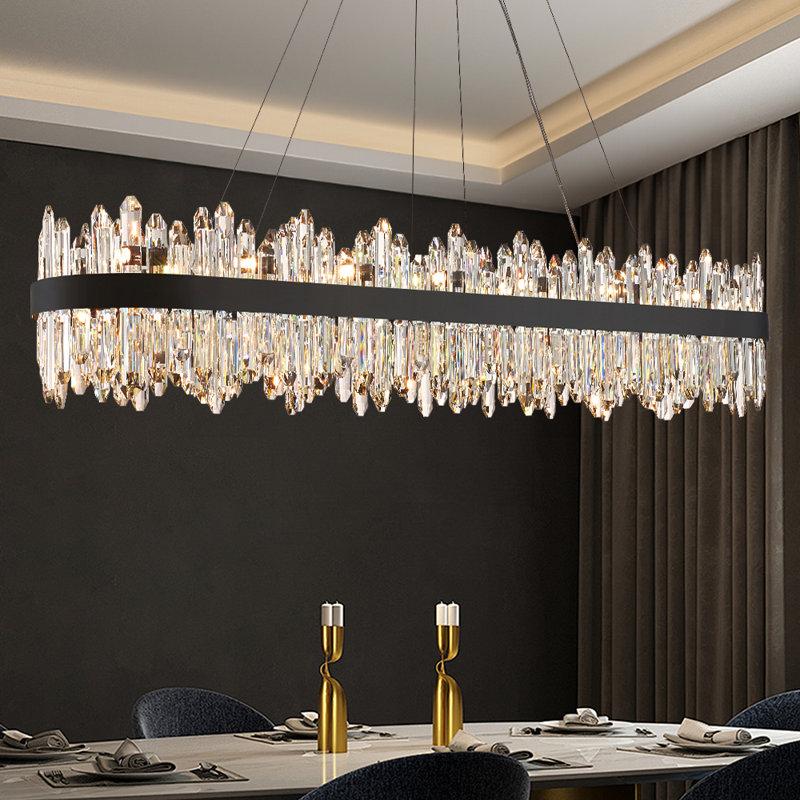 Wayfair Angelys 32 - Light Dimmable Square / Rectangle Chandelier