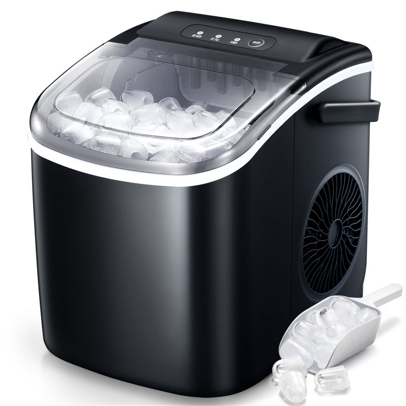 Wayfair Antarctic Star Countertop Ice Maker Ice Machine With Handle Self-Cleaning Ice Makers 26Lbs/24H 9 Ice Cubes Ready In 6 Mins For Home/Kitchen/Bar/Party/Camping