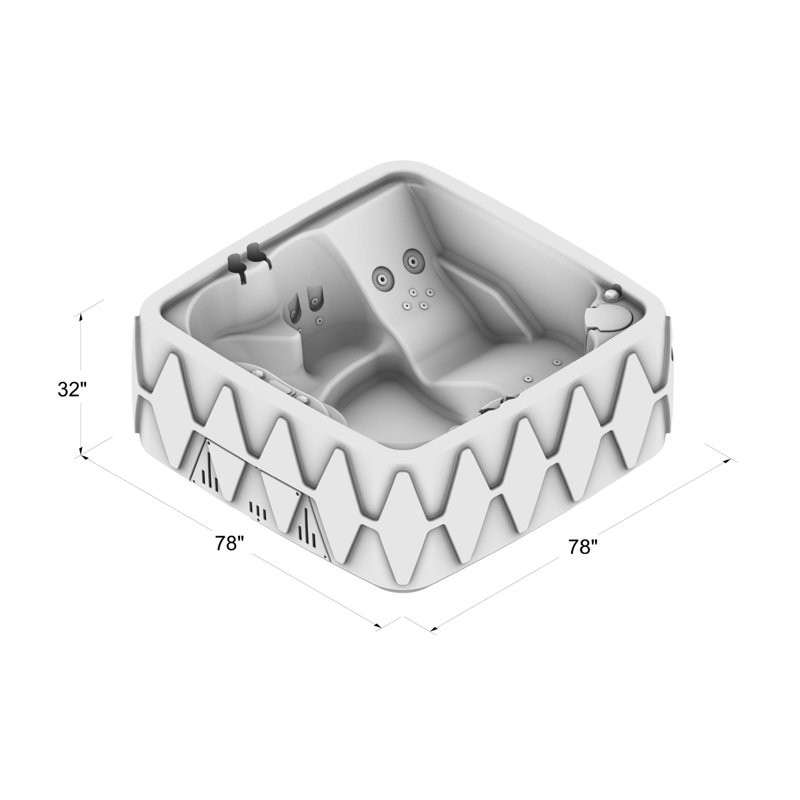 Wayfair AquaRest Discover AR500 Standard 5-Person 29-Jet Plug & Play Hot Tub With Ozonator And Friction Heating