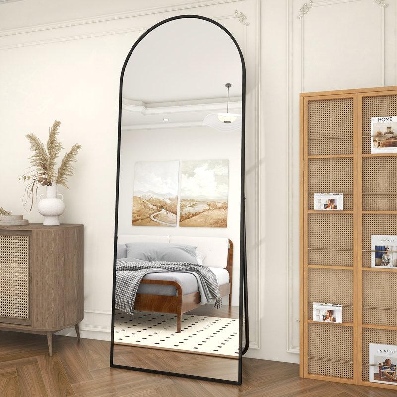 Wayfair Arched Metal Oversized Full Length Mirrors Wall Mirrors with Stand