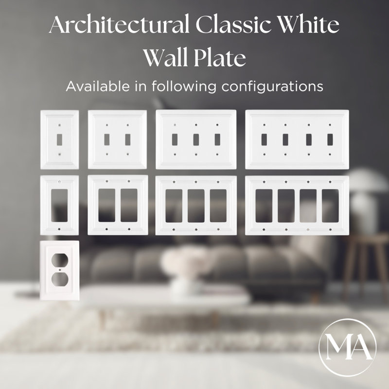 Wayfair Architectural 1 - Gang Rocker Standard Wall Plate (Set Of 2)