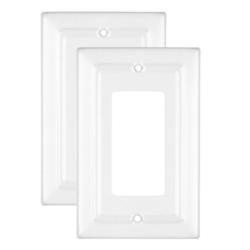 Wayfair Architectural 1 - Gang Rocker Standard Wall Plate (Set of 2)