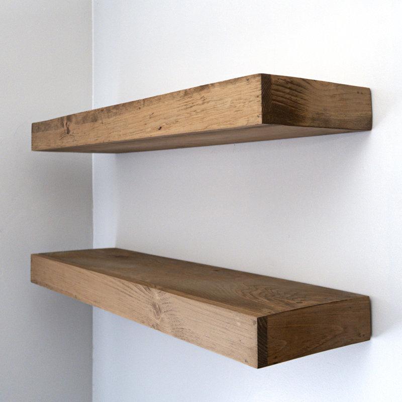 Wayfair Arzhin Pippi Modern Floating Shelves 3 Inches Thick (Set Of 2)