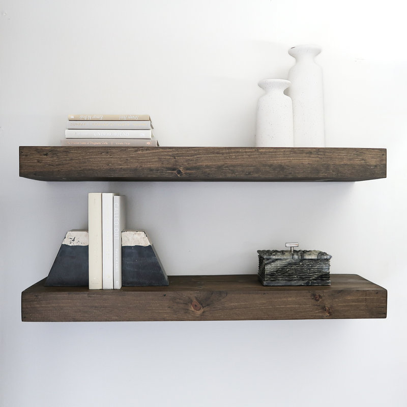 Wayfair Arzhin Pippi Modern Floating Shelves 3 Inches Thick (Set Of 2)