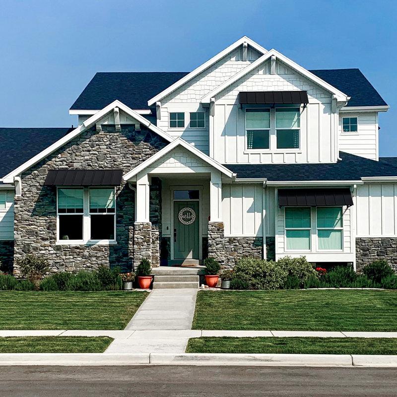 Wayfair Awntech Houstonian Standing Seam Metal Fixed Awning