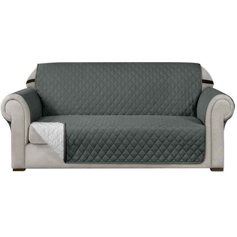 Wayfair Ayalisse Quilted Reversible Box Cushion Sofa Slipcover