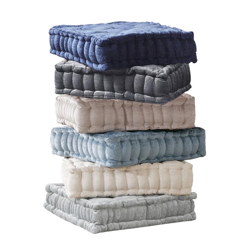 Wayfair Azza Poly Chenille Square Floor Pillow Cushion