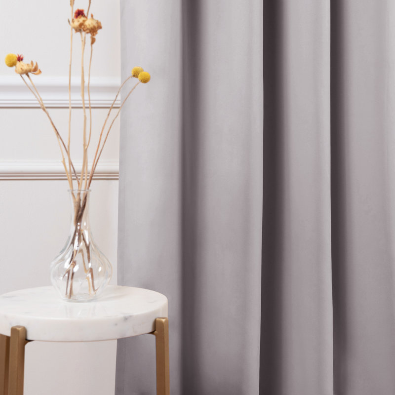 Wayfair Bantam Solid Blackout Thermal Rod Pocket Curtain Panels (Set Of 2)