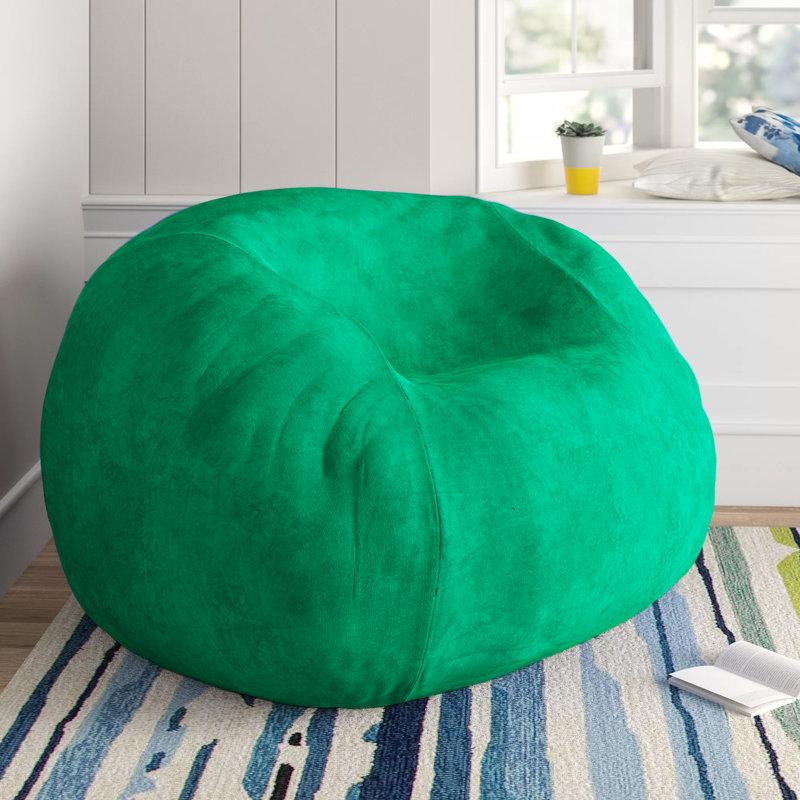 Wayfair Bean Bag Chair: Giant 5' Shredded Memory Foam Filled Furniture Bean Bag With Removable And Machine Washable Cover - Big Bean Bag Sofa Lounger With Soft Micro Fiber Cover - Multiple Colors And Fabrics