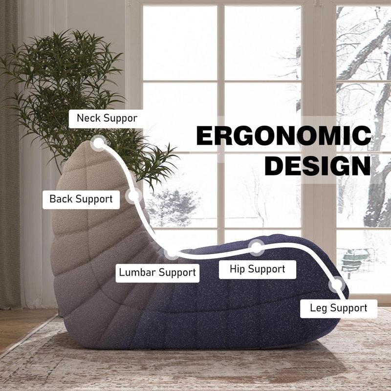 Wayfair Bean Bag Chair Sofa Sack Big Beanbag Chair For Adults Fireside Bean Bag Lounger Memory Foam Chair For Home Apartment Or Gaming Venue