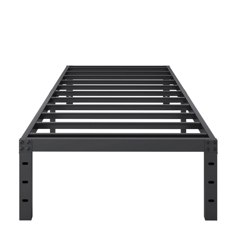 Wayfair Bed Frame No Box Spring Need 14 Inch Heavy Duty Tall Platform Bed Frame