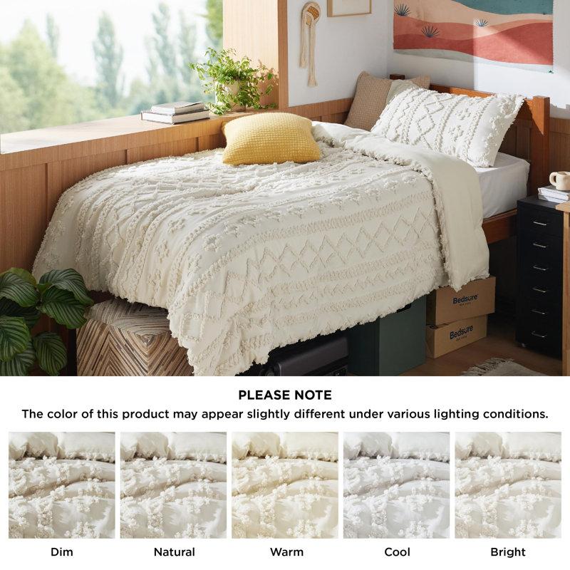 Wayfair Bedsure GentleSoft™ Tufted Boho Farmhouse Shabby Chic Embroidery Bedding Set For Halloween 199 GSM