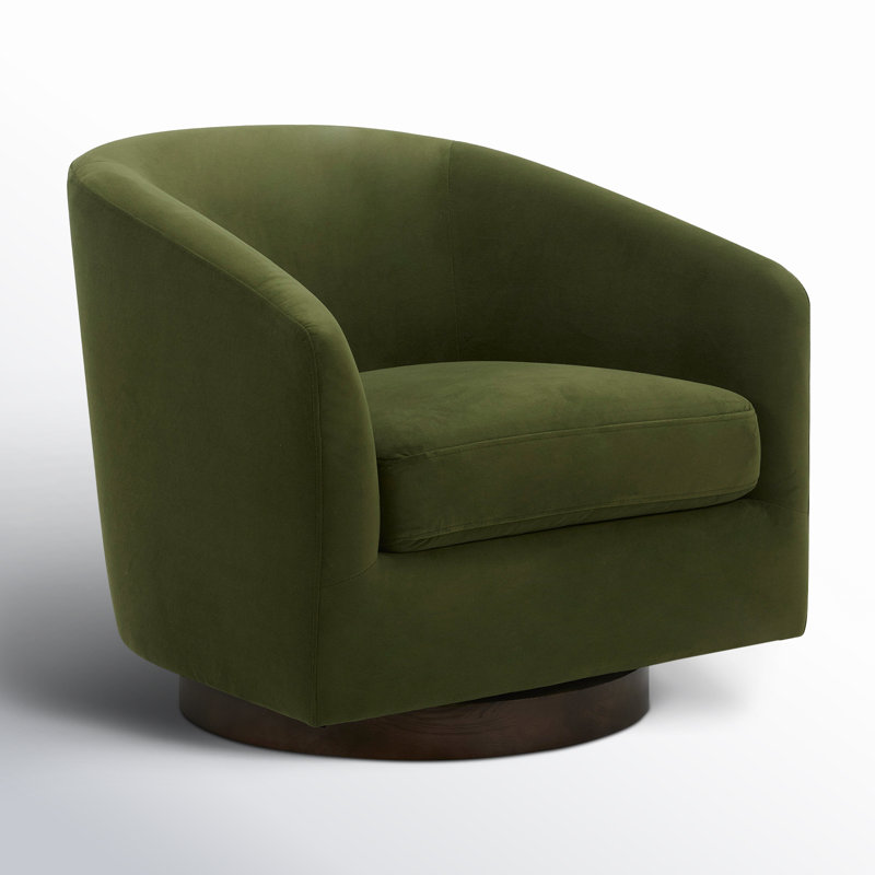 Wayfair Bennett Upholstered Swivel Barrel Chair (Set Of 2)
