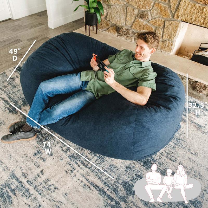 Wayfair Big Joe Extra Large Memory Foam Bean Bag Sofa With Soft Removable Cover
