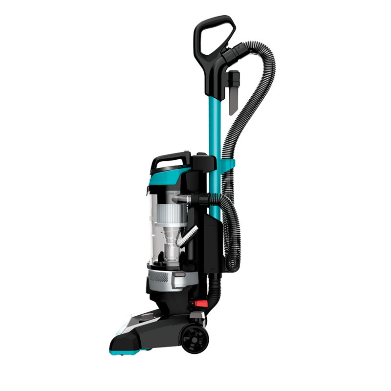Wayfair BISSELL CleanView® Rewind Upright Bagless Vacuum Cleaner 3676 Black/Blue With Crevice Tool 3676