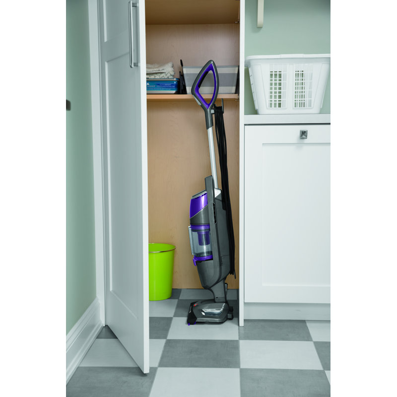 Wayfair BISSELL Symphony Pet Steam Mop And Steam Vacuum Cleaner For Hardwood And Tile Floors With Microfiber Mop Pads 1543A Purple 1543A
