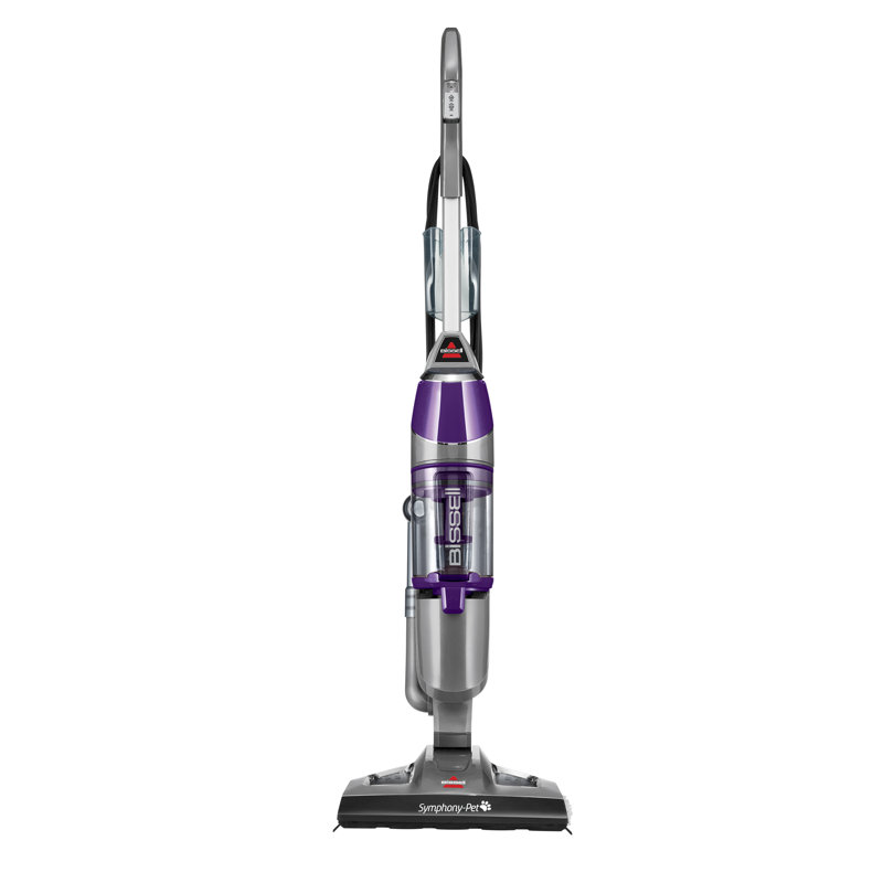 Wayfair BISSELL Symphony Pet Steam Mop and Steam Vacuum Cleaner for Hardwood and Tile Floors with Microfiber Mop Pads 1543A Purple 1543A