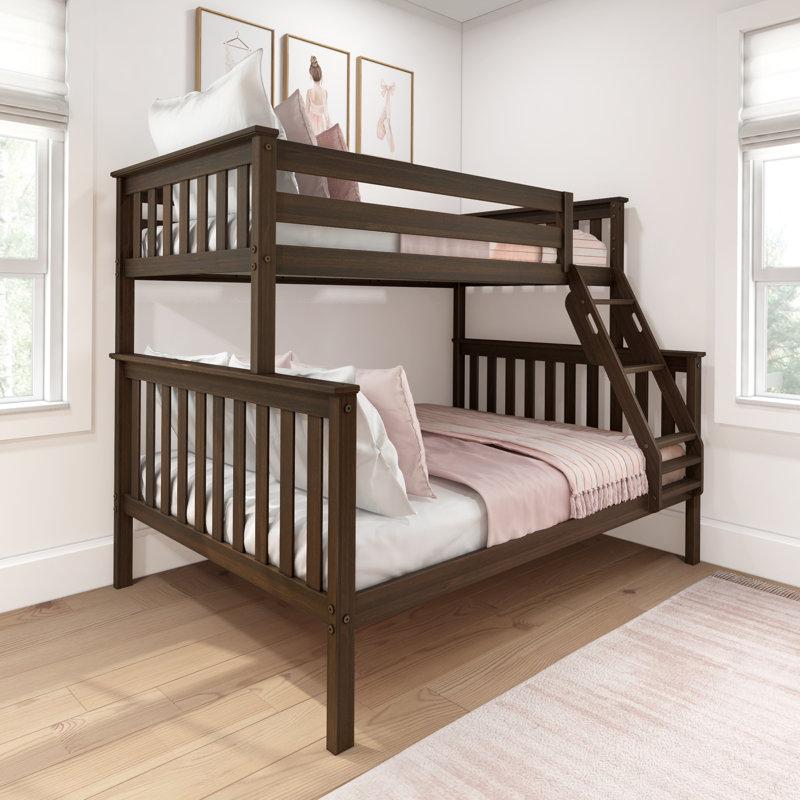 Wayfair Bolles Twin Over Full Solid Wood Standard Bunk Bed