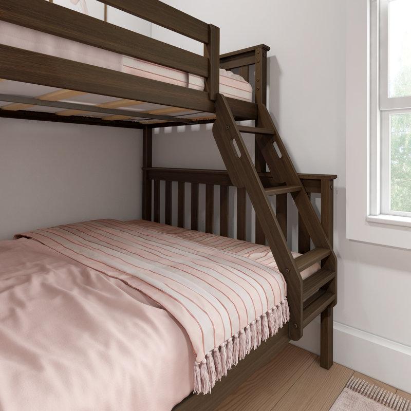 Wayfair Bolles Twin Over Full Solid Wood Standard Bunk Bed