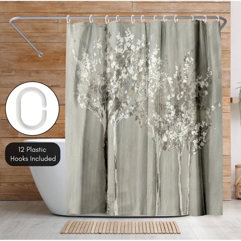 Wayfair Botanical Shower Curtain Dusky By PI Creative Art