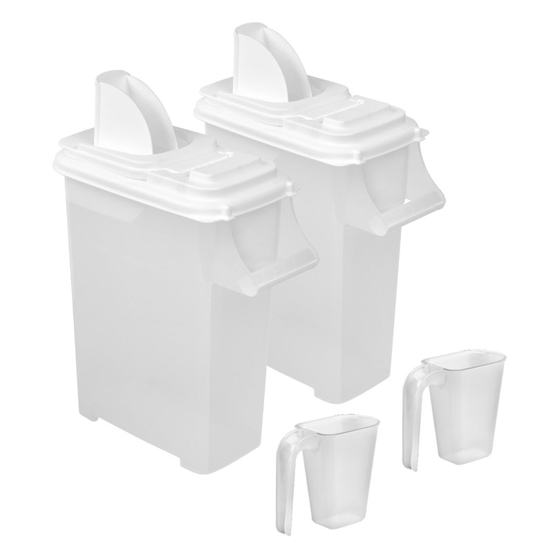 Wayfair Buddeez Bulk Food Storage Dispensers Plastic 16QT Set Of 2 With Scoops