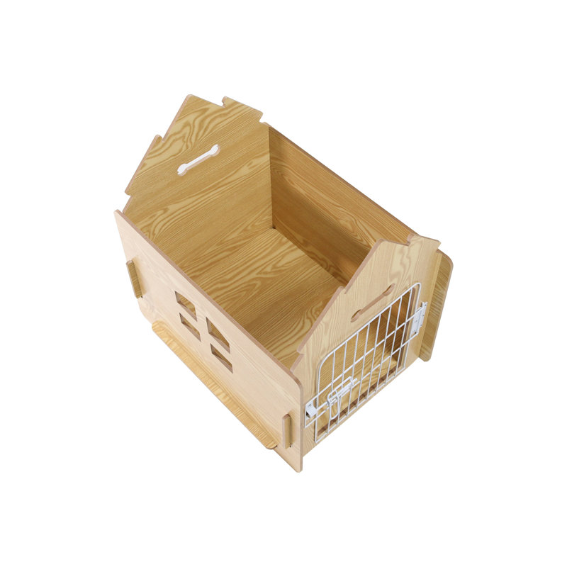 Wayfair Byrn Wooden Pet House Indoor W/ Roof Dog House W/ Removable Mat And Lockable Door For Small Dog Cat