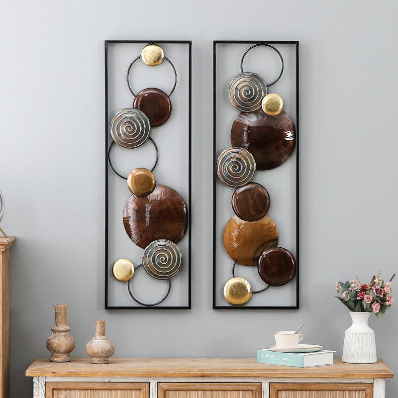 Wayfair Caiene Handmade Modern Abstract Wall Decor On Metal
