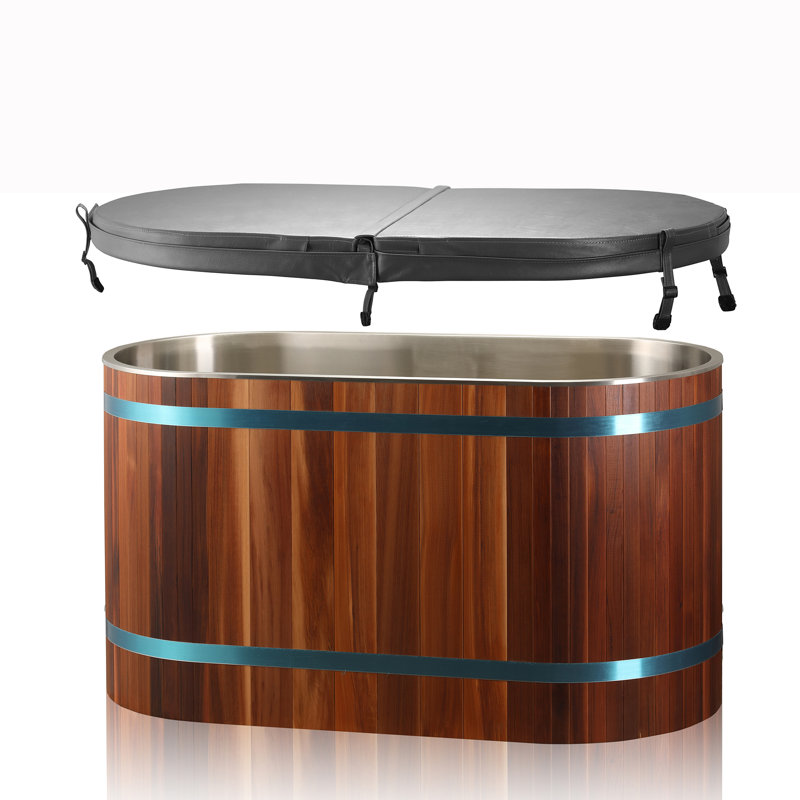 Wayfair Canadian Red Cedar Wood Luxury Cold Plunge Tub Ice Bath