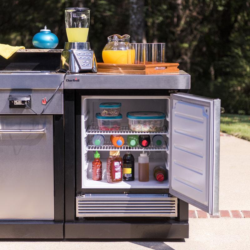 Wayfair Charbroil Medallion Series 2.7 Cubic Feet Freestanding Mini Fridge Outdoor Kitchen Component