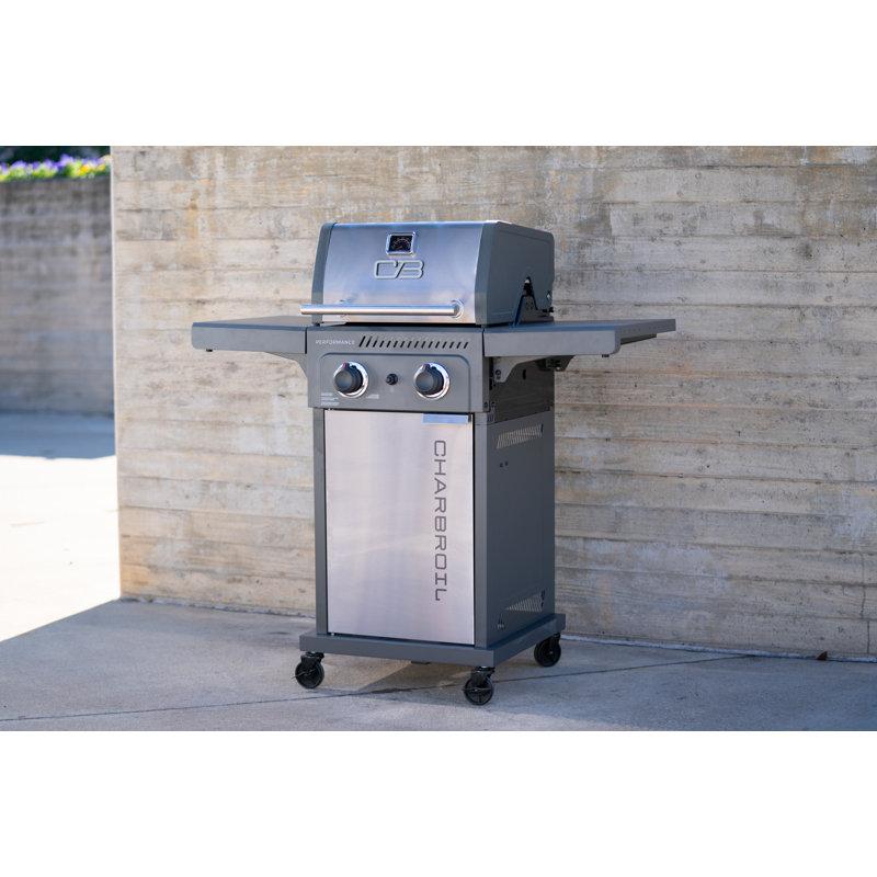 Wayfair Charbroil Performance Series 2-Burner Gas Grill Cabinet Grey & Stainless Steel