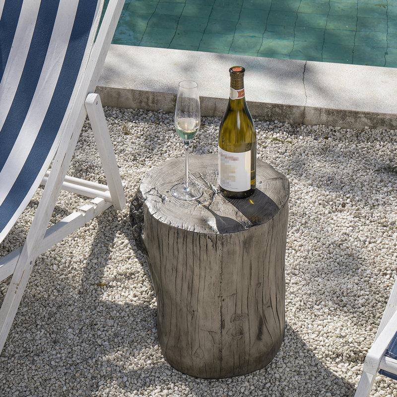 Wayfair Chariese 15'' Outdoor Concrete Side Table (Set Of 2)