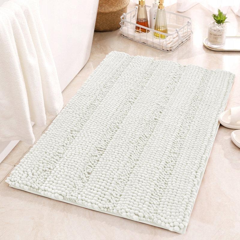 Wayfair Chenault Soft Absorbent Microfiber Non-Slip Backing Rectangle Bath Rug
