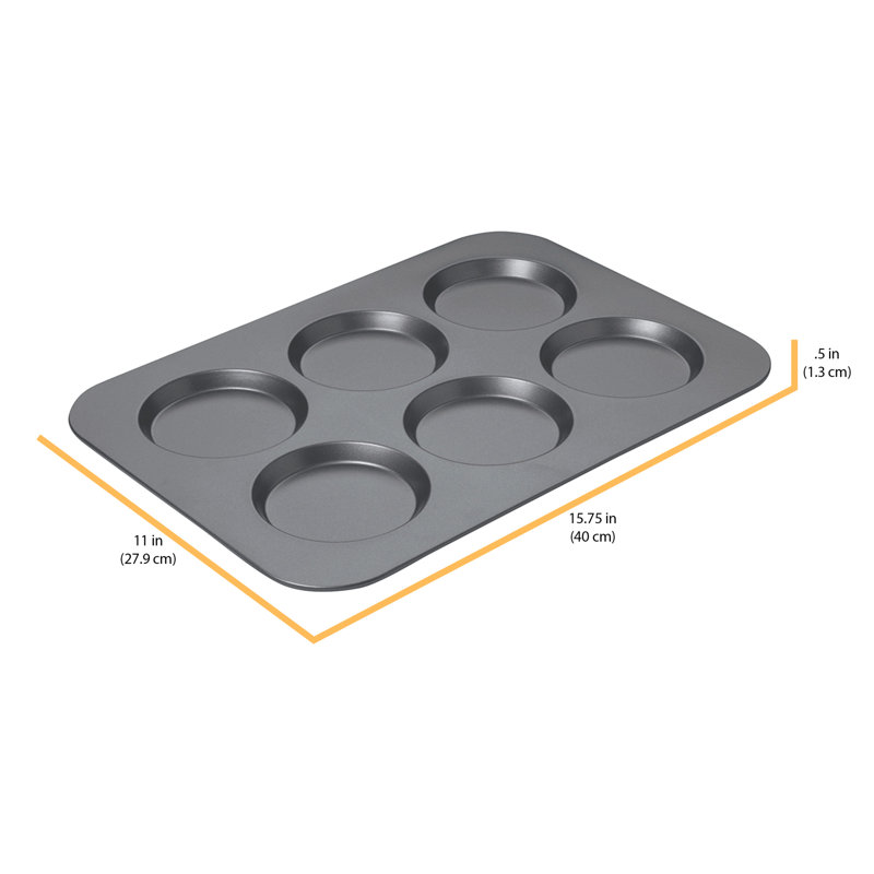 Wayfair Chicago Metallic Non-Stick 6-Cup Muffin Top Pan