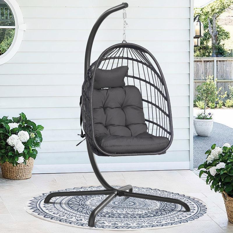 Wayfair Chingford Outdoor/Indoor Swing Egg Chair with Stand